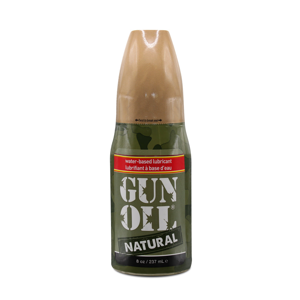 Gun Oil Natural 8 Oz Water-Based Lubricant - Paraben-Free