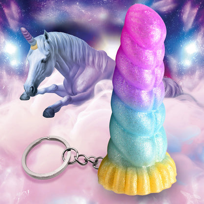 Mystique Unicorn Keychain – Mini Fantasy Accessory – Multi Color