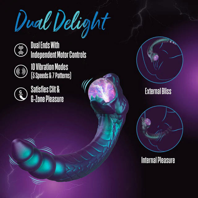 Temptasia Rattle Snake Dual Motor Pulse Vibrator - Multi-Function, Waterproof
