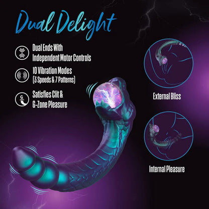Temptasia Rattle Snake Dual Motor Pulse Vibrator - Multi-Function, Waterproof