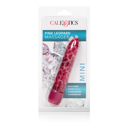 CalExotics Leopard Massager Mini - Multi-Speed Waterproof Massager - Pink