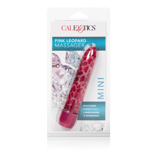 CalExotics Leopard Massager Mini - Multi-Speed Waterproof Massager - Pink