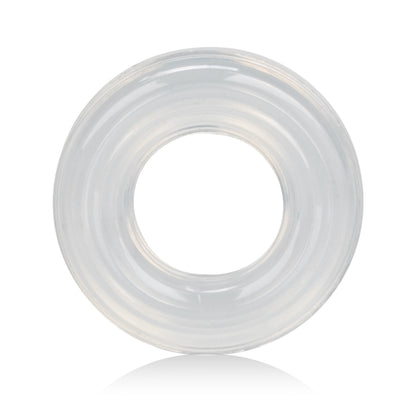 CalExotics Premium Silicone Ring - Large - Clear - Ultra-Stretchy and Seamless