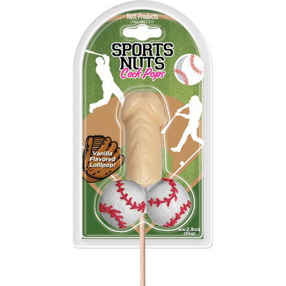 Sports Nuts Cock Pops Baseballs Lollipops – Vanilla Flavor