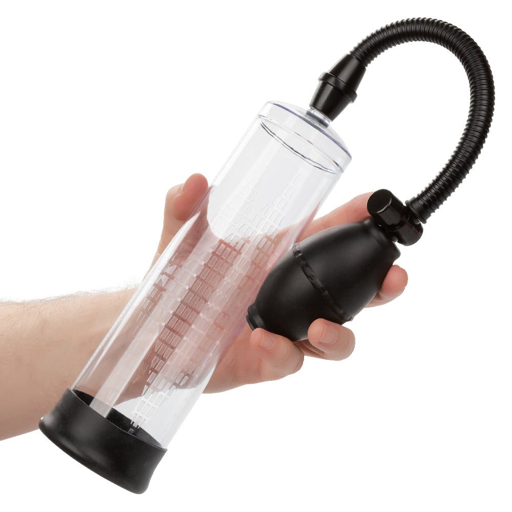 CalExotics Peak Edging Kit - Pump, Stroker, and Enhancer Ring - Black/Clear