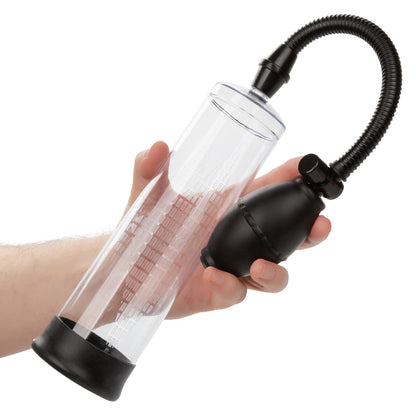 CalExotics Peak Edging Kit - Pump, Stroker, and Enhancer Ring - Black/Clear