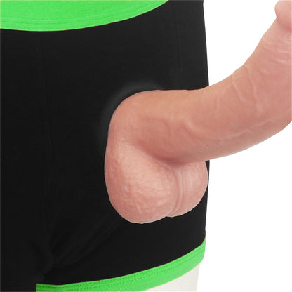 Strap-on Black/green Boxers - M/l