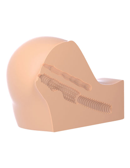 Pipedream Fuck Me Silly To Go Petit Fantasy Bubble Butt Stroker – Beige