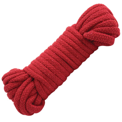 Doc Johnson Cotton Bondage Rope – 32 Feet – Red