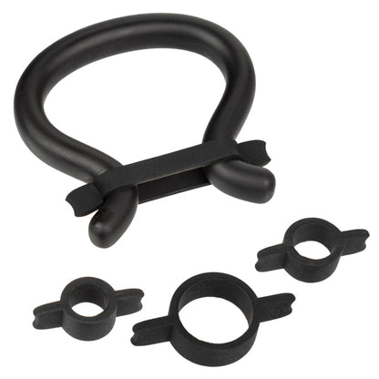 CalExotics Peak Prolong Kit - Enhancer with 4 Silicone Bands - Black