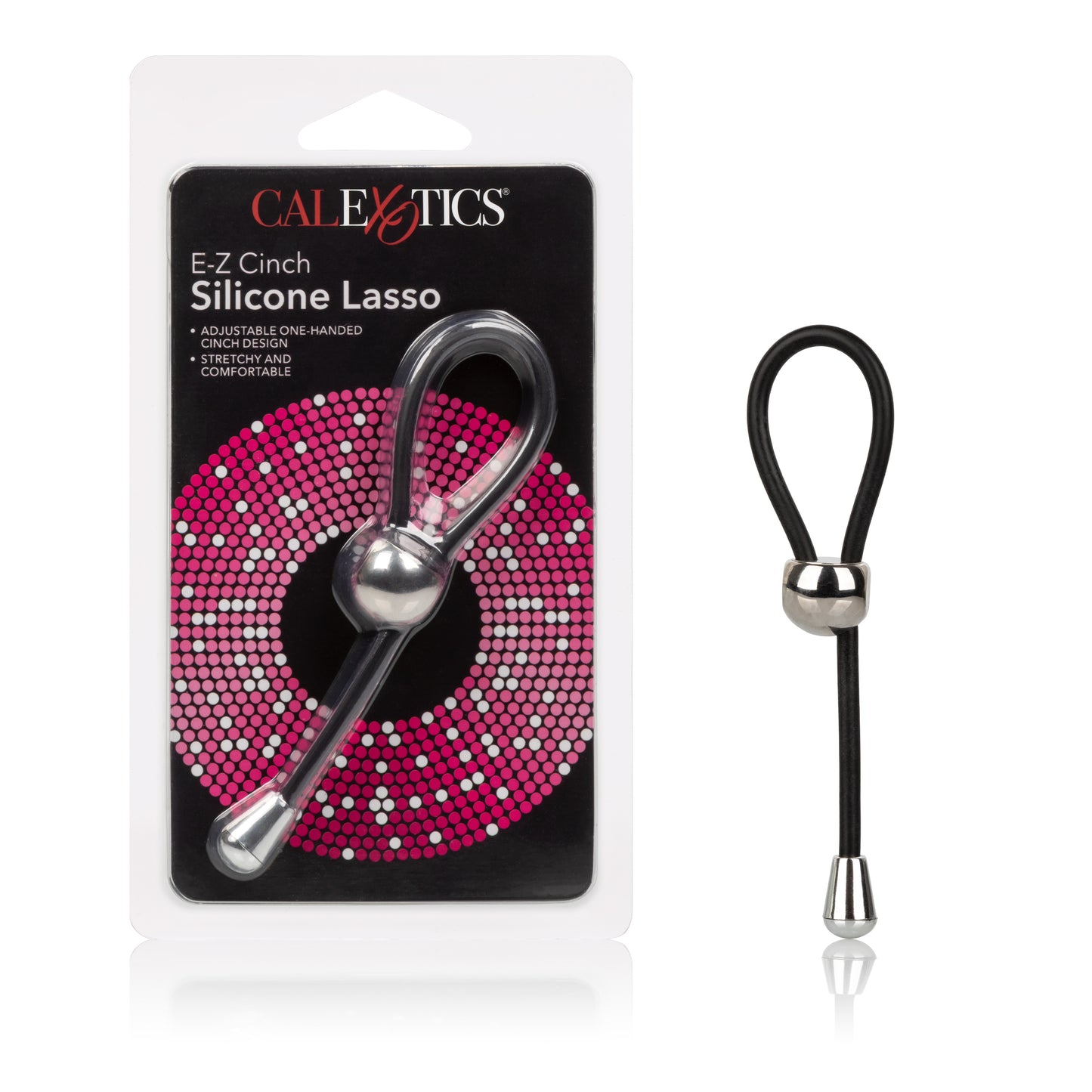 CalExotics E-Z Cinch Silicone Lasso Ring – Black
