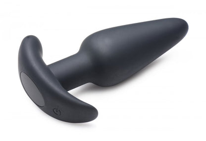 XR Brands 21X Silicone Butt Plug with Remote Control - Black