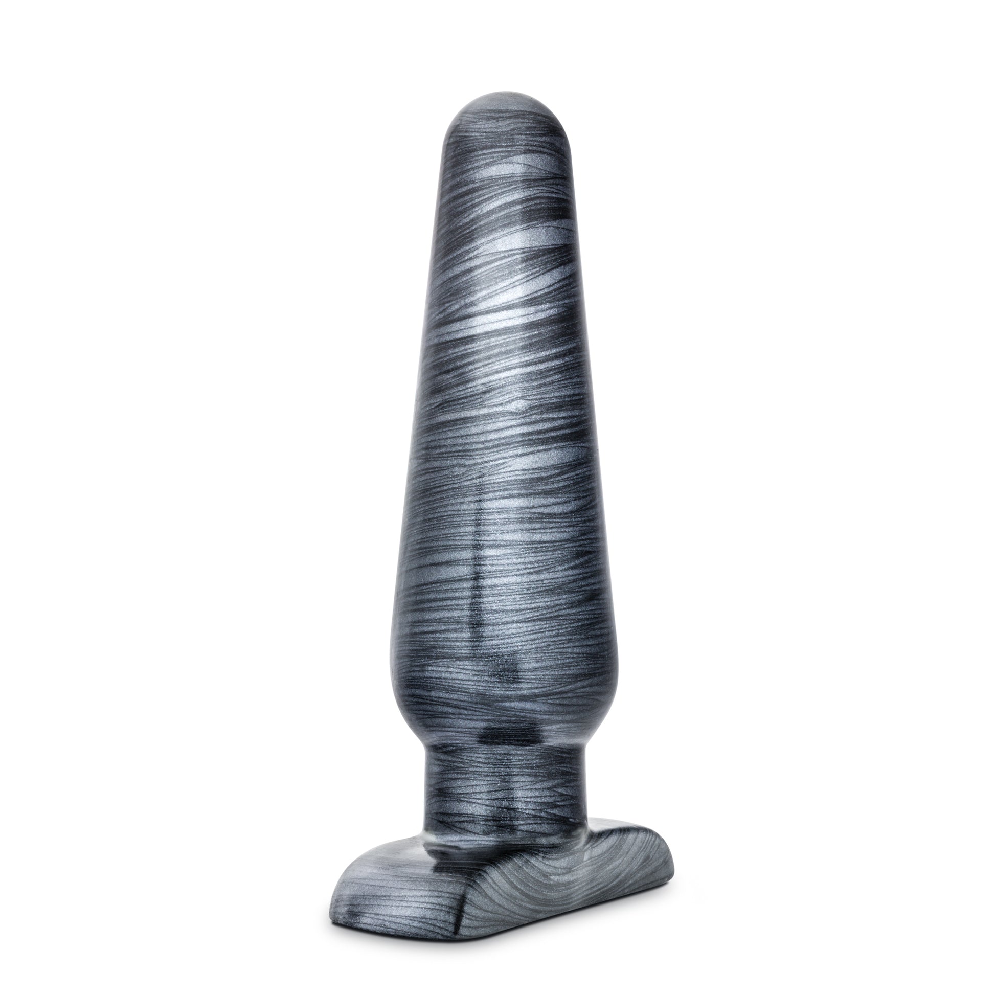 Blush Jet Large Plug – Tapered Anal Plug for Experienced Users – Carbon Metallic Black