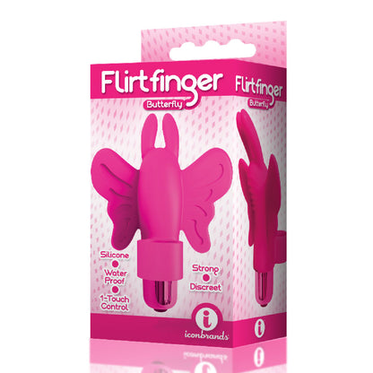 The 9's Flirt Finger Butterfly Finger Vibrator – Pink