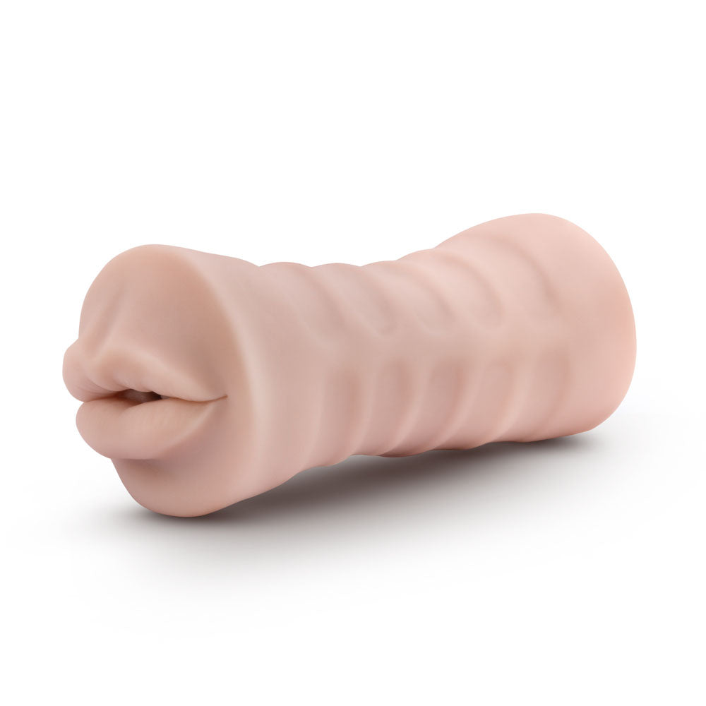 Blush Skye Stroker with Vibrating Bullet – Beige