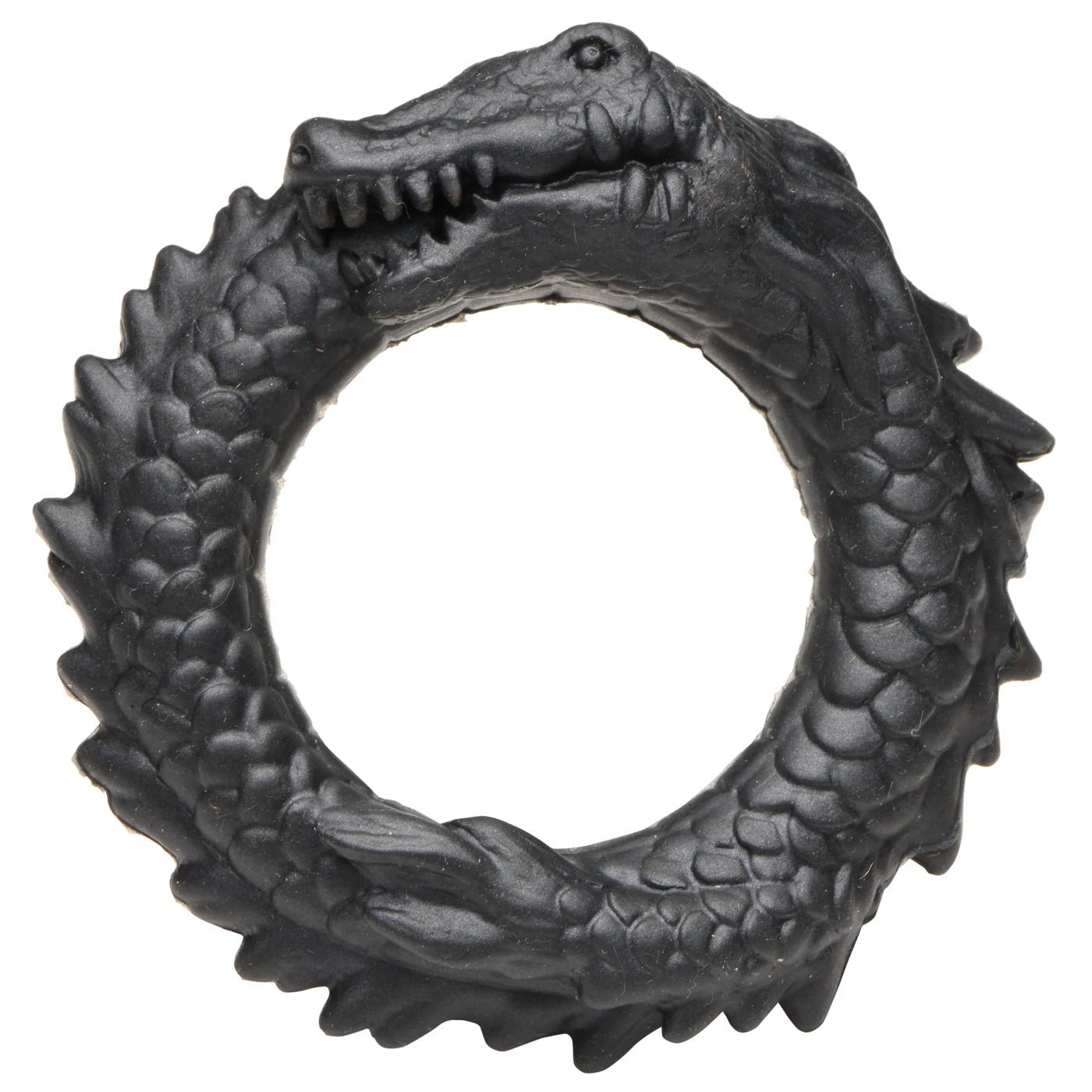 Black Caiman Silicone Cock Ring – Phthalate Free – Black