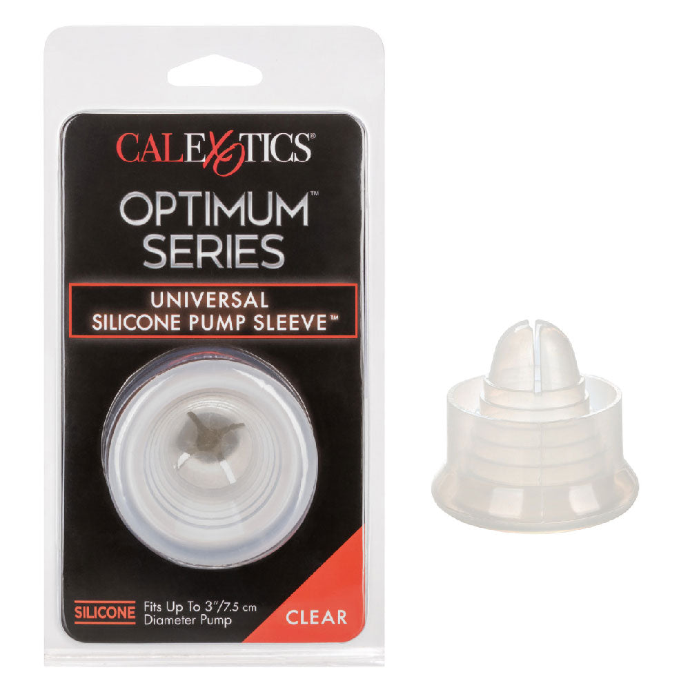 CalExotics Universal Silicone Pump Sleeve – Clear – Fits 3in Cylinders