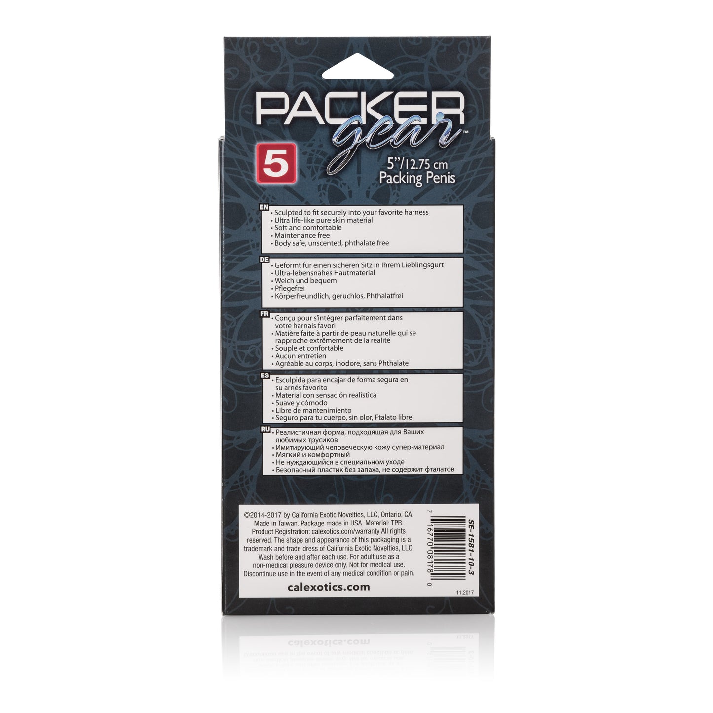 CalExotics Packer Gear Packing Penis 5 Inch - Brown