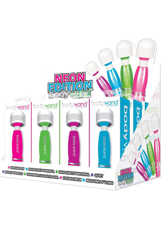 Bodywand Mini Massager Neon Edition – 12 Piece Set – Multi-Color