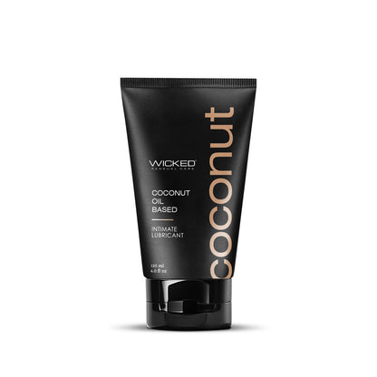 Wicked Sensual Care Coconut Oil Based Lubricant 4oz – Enriched with Vitamin E and Shea Butter
