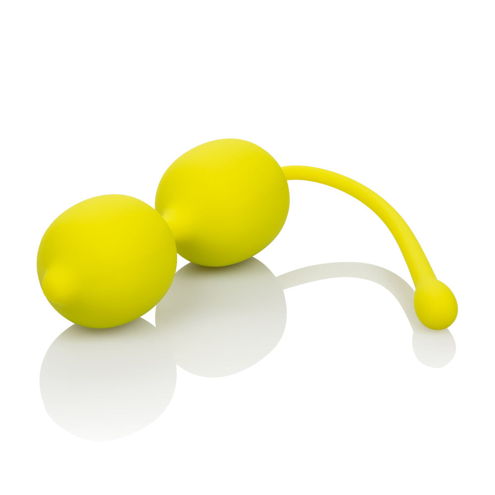 CalExotics Lemon Kegel Training Set – Yellow – 2-Piece with Dual Weights
