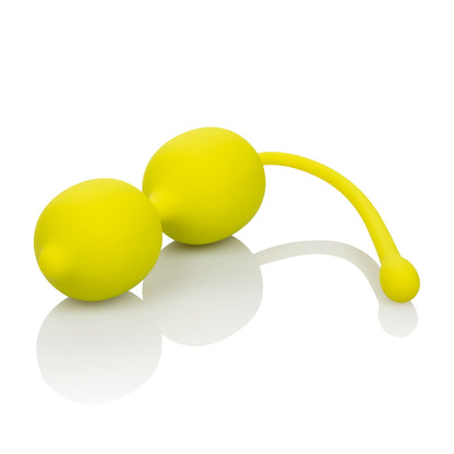 CalExotics Lemon Kegel Training Set – Yellow – 2-Piece with Dual Weights