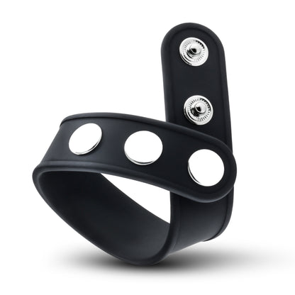 Performance Vs5 Silicone 3-Snap Cock Strap - Black