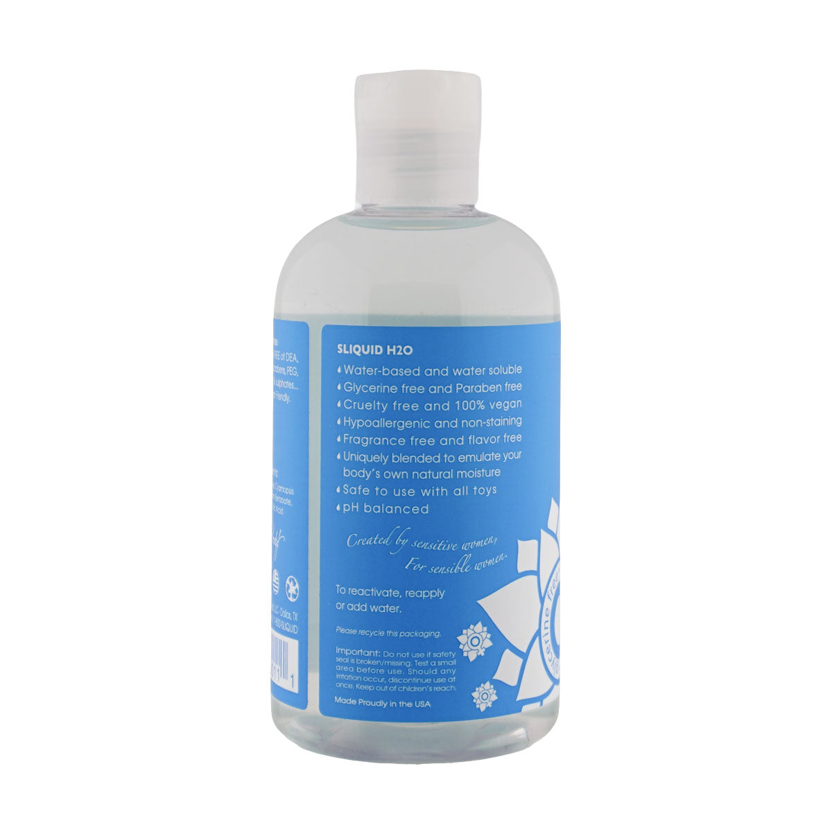 Sliquid Naturals H2O Personal Lubricant – Water-Based, 8.5 Fl Oz