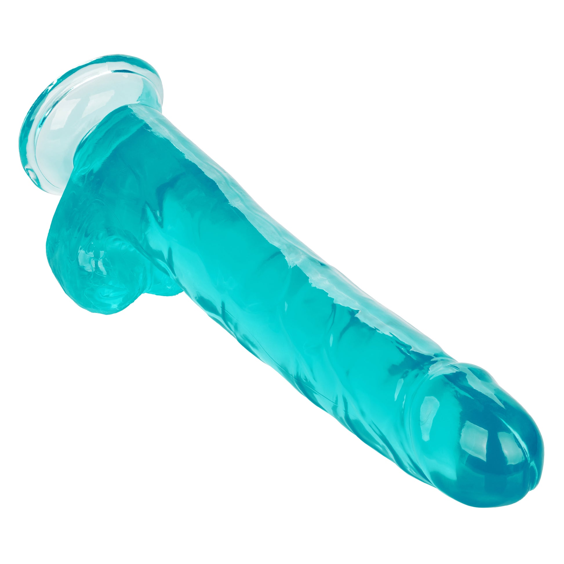 CalExotics Size Queen 10-Inch Dildo with Suction Cup Base – Blue