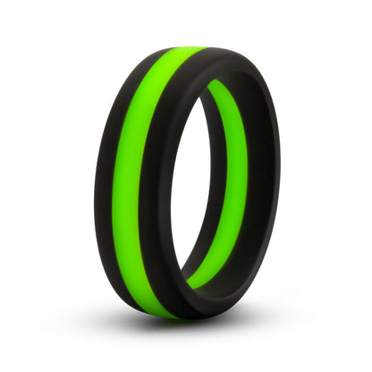Blush Performance Silicone Go Pro Cock Ring - Black/Green