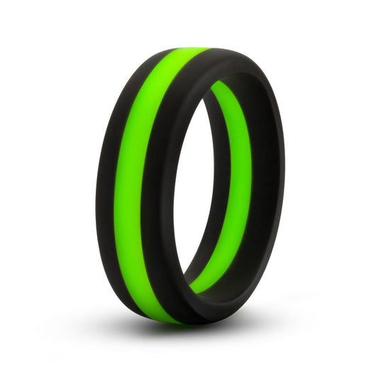 Blush Performance Silicone Go Pro Cock Ring - Black/Green