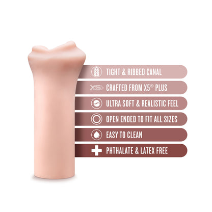 Enlust Candi Male Stroker – Beige – Ribbed Interior for Enhanced Stimulation