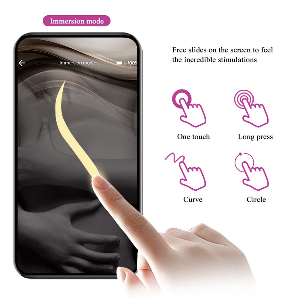 Pretty Love Nymph APP Controlled Vibrating Egg - Purple