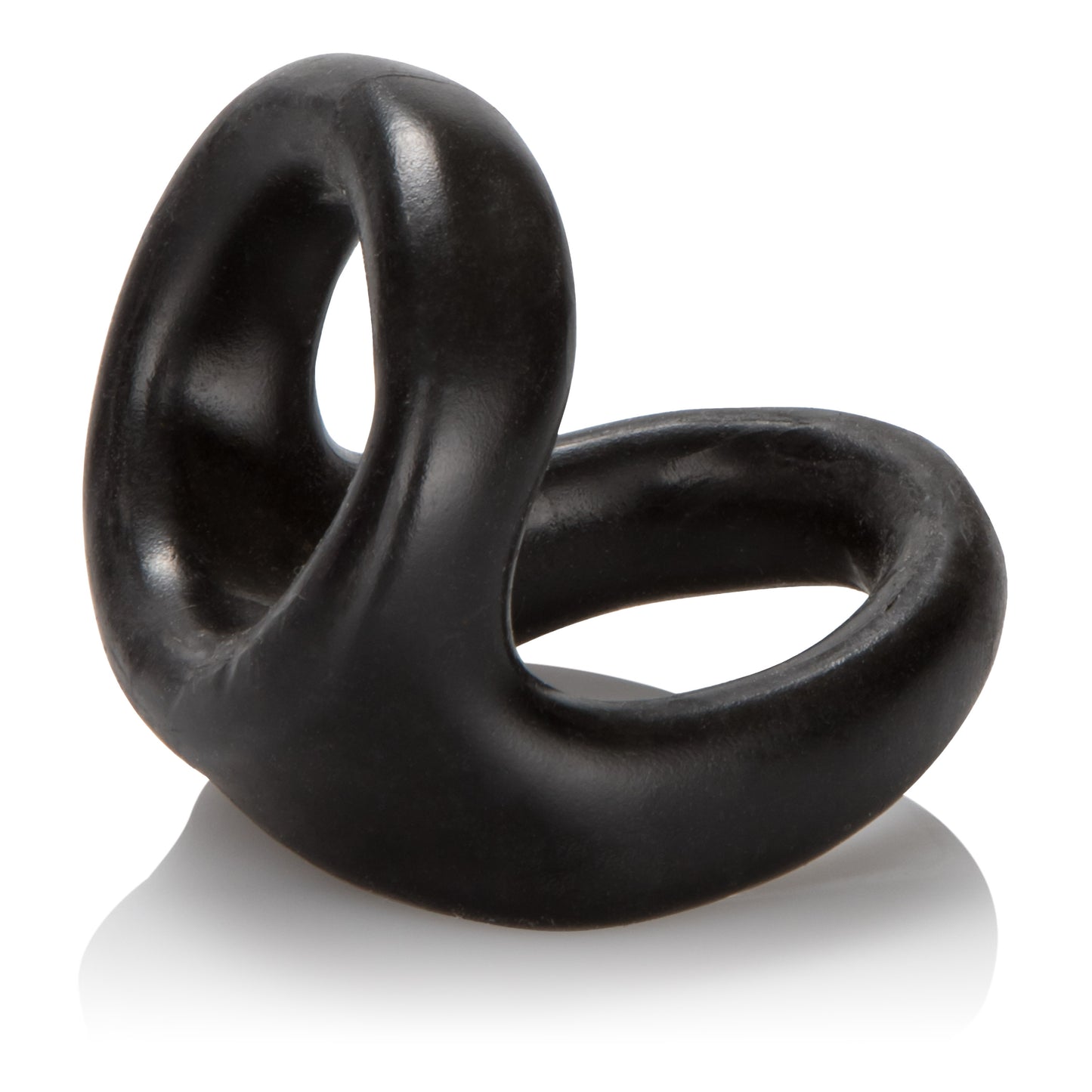 CalExotics Colt Snug Tugger Dual Enhancer Ring with Scrotum Support - Black