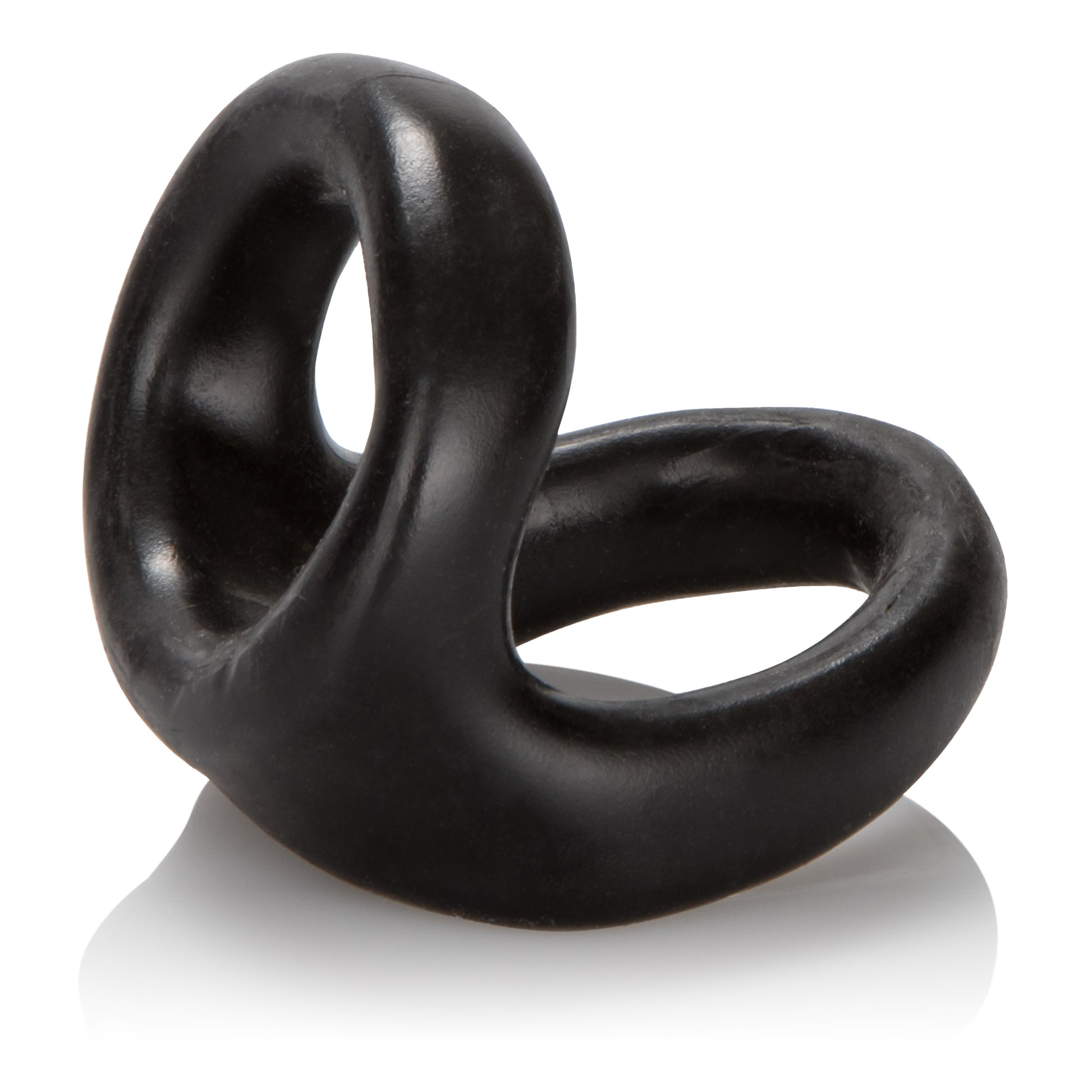 CalExotics Colt Snug Tugger Dual Enhancer Ring with Scrotum Support - Black