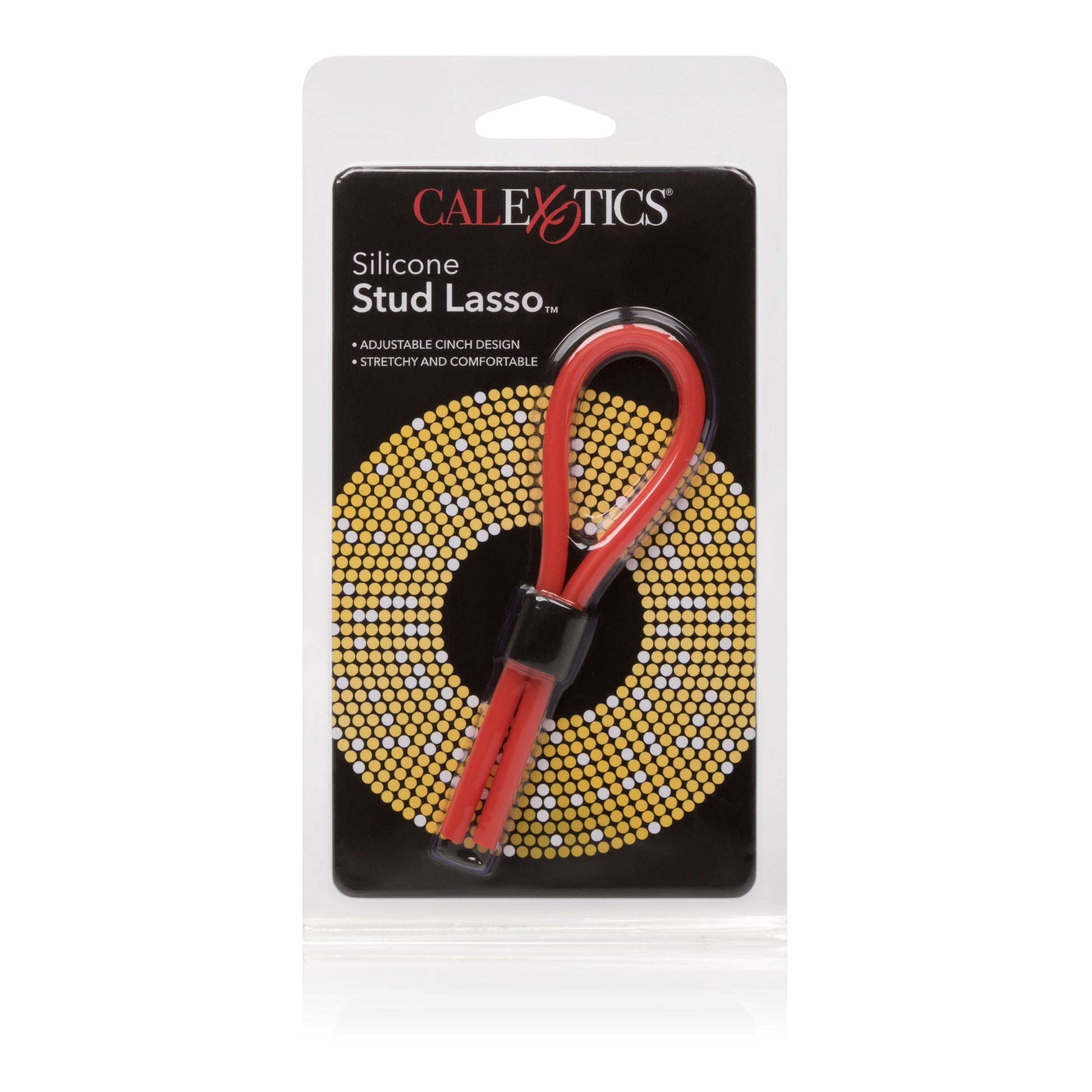 CalExotics Silicone Stud Lasso - Adjustable Erection Enhancer - Red