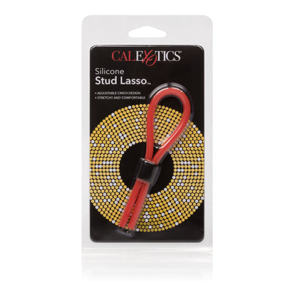 CalExotics Silicone Stud Lasso - Adjustable Erection Enhancer - Red