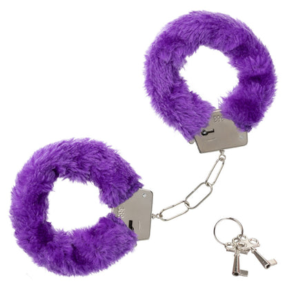 CalExotics Pleasure Kits Indulgent Collection - Soft Cuffs and Eye Mask - Purple