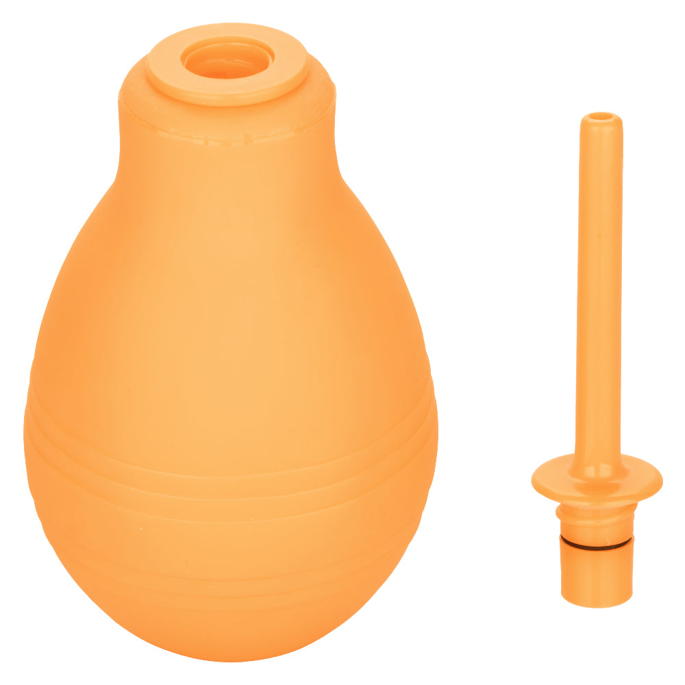 CalExotics Cheeky One-Way Flow Douche - Orange - Leak-Free Design