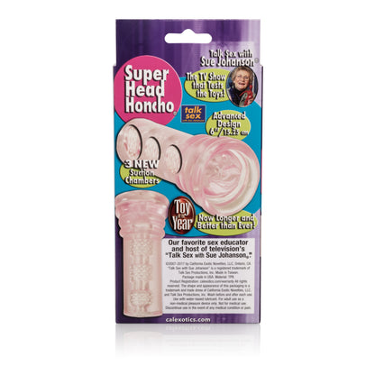 Sue Johnson Super Head Honcho Advanced Masturbator with Suction Chambers – Pink