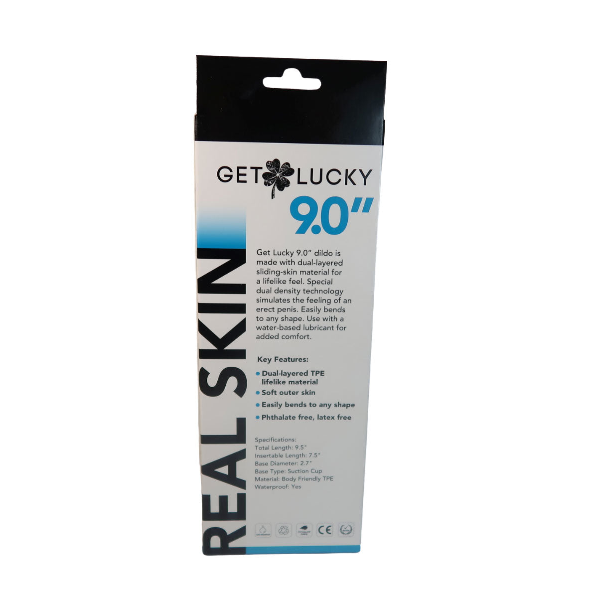 Real Skin 9" Dual Layer Dildo - Light Brown - Realistic and Bendable