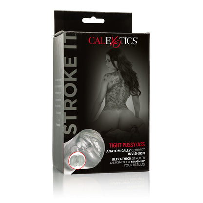 CalExotics Stroke It Tight Pussy and Ass Stroker – Clear