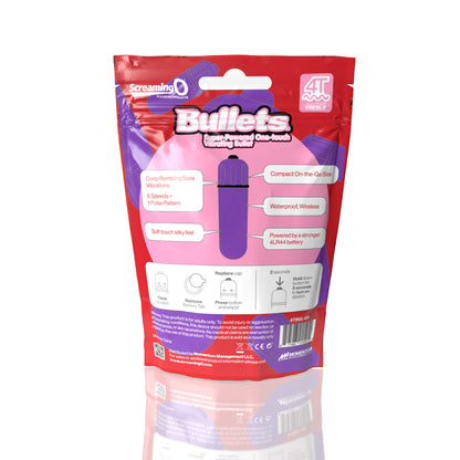 Screaming O 4t Bullet – Super Powered One Touch Vibrating Bullet – Purple