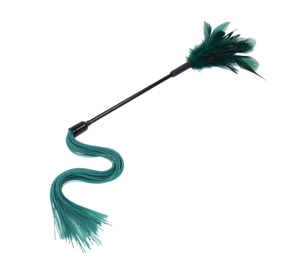Indica Feather Tickler - Dual-Ended Sensory Tool - Green