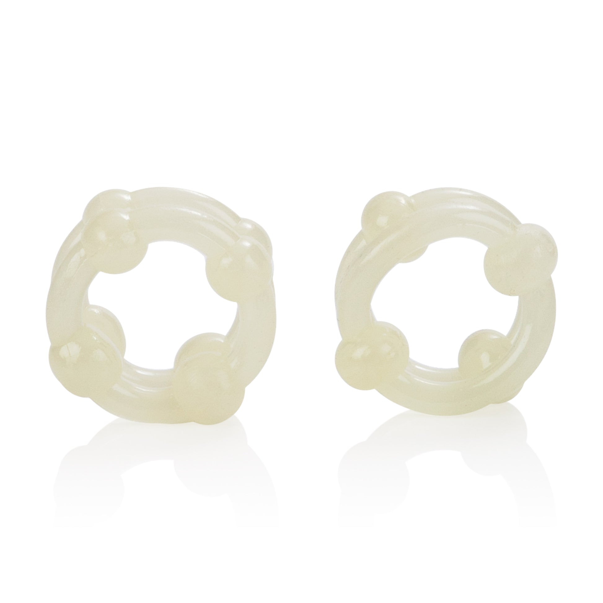 CalExotics Island Rings Double Stacker – Glow-in-the-Dark Erection Enhancer