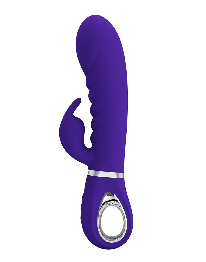 Pretty Love Super Soft Rabbit Silicone Vibrator – Purple