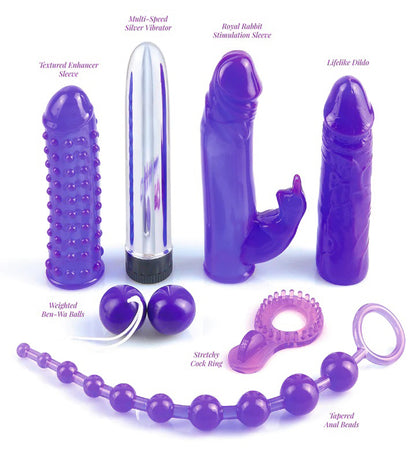 Pipedream Royal Rabbit Kit – Purple – Multi-Function Adult Toy Set