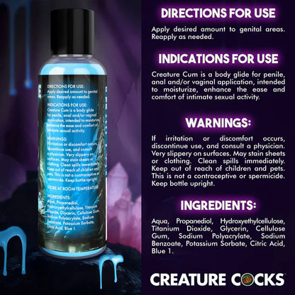 Creature Cum Blue Water-Based Lubricant – Blue – 4oz