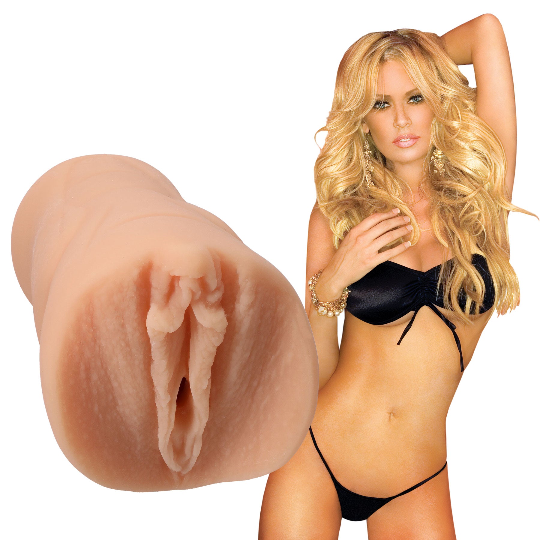 Doc Johnson Jenna Jameson Ultraskyn Pocket Pussy - Realistic Design - Phthalate-Free