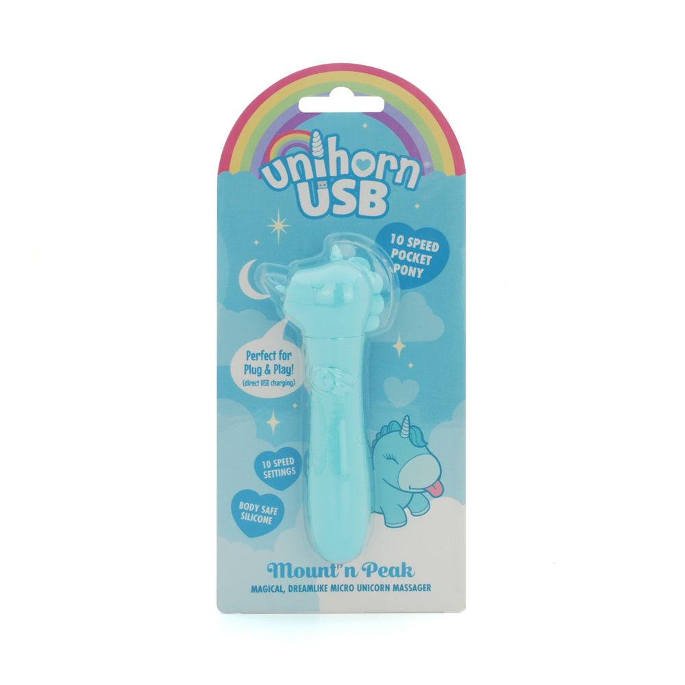 Unihorn Mount'n Peak USB Bullet Micro Massager – Blue